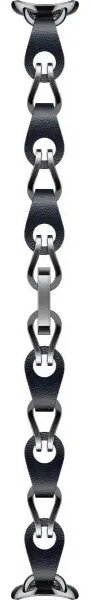 Ремешок для фитнес браслета Xiaomi Smart Band 8 Chain Strap черный BHR7303GL